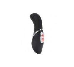   7 Function Luxe Empower Silicone Massager Waterproof Black 5 Inch 